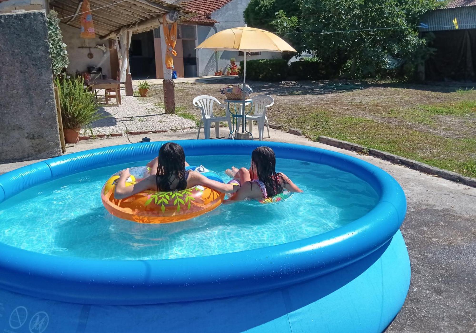 Casa Da Vovo Ceu - Casa De Campo Gandaresa - Country House, Entre Coimbra E Aveiro, A 15 Minutos Carro Praia Mira - Quintal Com Piscina Insuflavel Кантаньеди Экстерьер фото